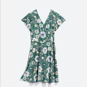 Kaileigh Kaela Faux Wrap Knit Dress